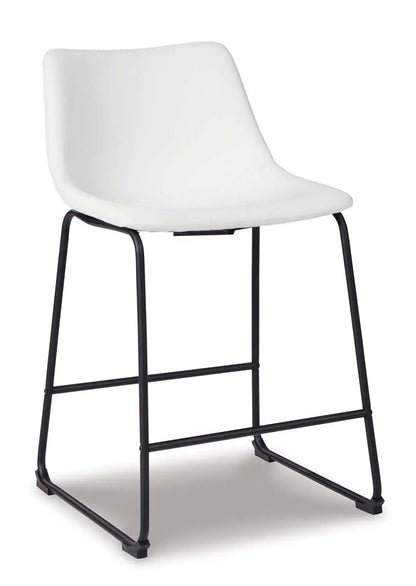 Ashley Centiar Counter Height 5Pc Dining Set in White - Complete Home Furnish