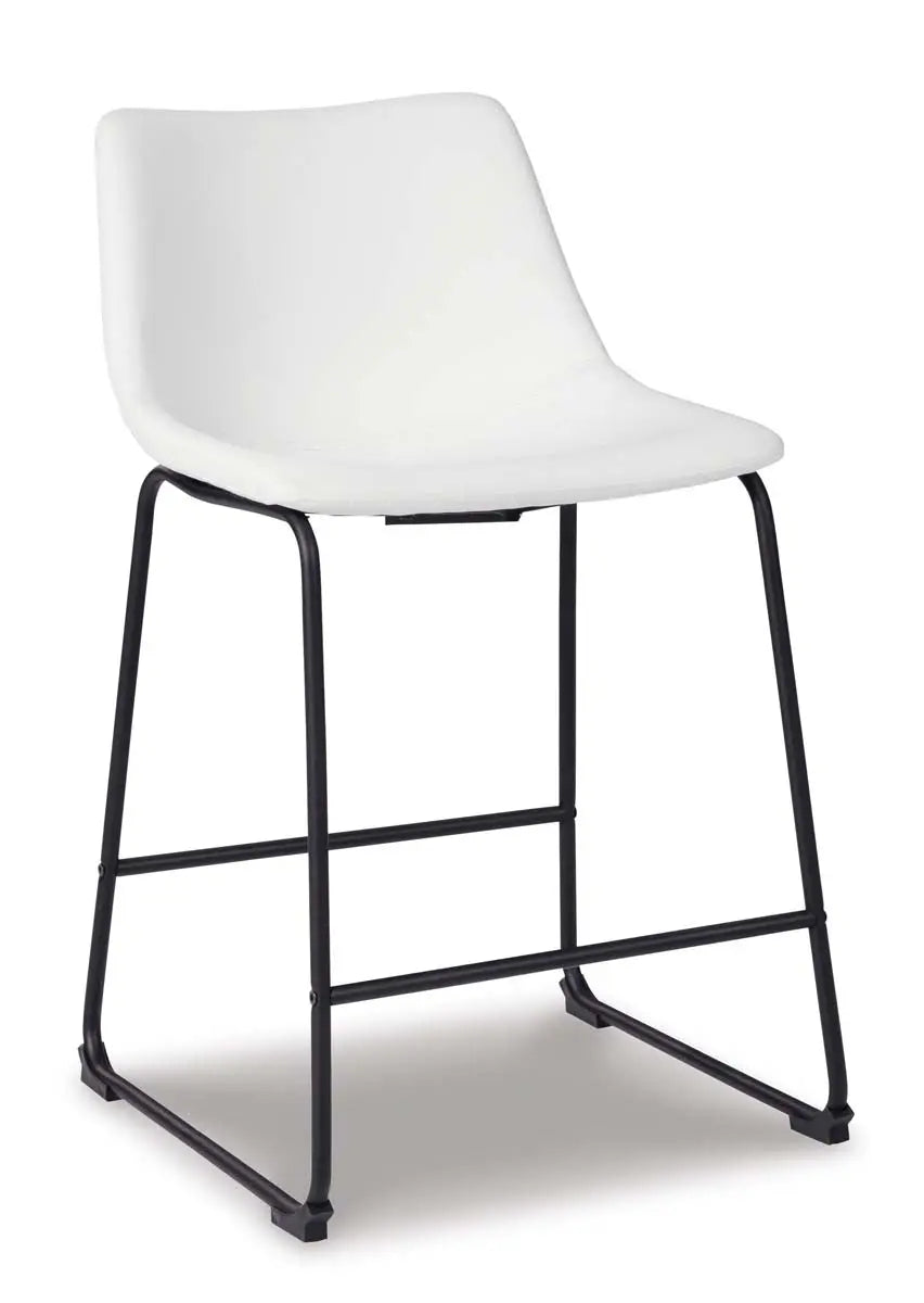Ashley Centiar Counter Height 5Pc Dining Set in White - Complete Home Furnish