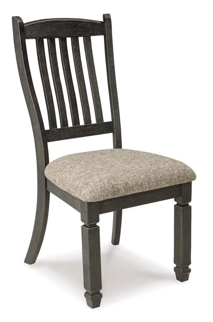 Ashley Tyler Creek 6Pc Dining Set in Two-Tone Black & Grey - Complete Home Furnish